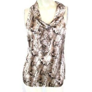 White House Black Market Snake Silk Stretch Top 2